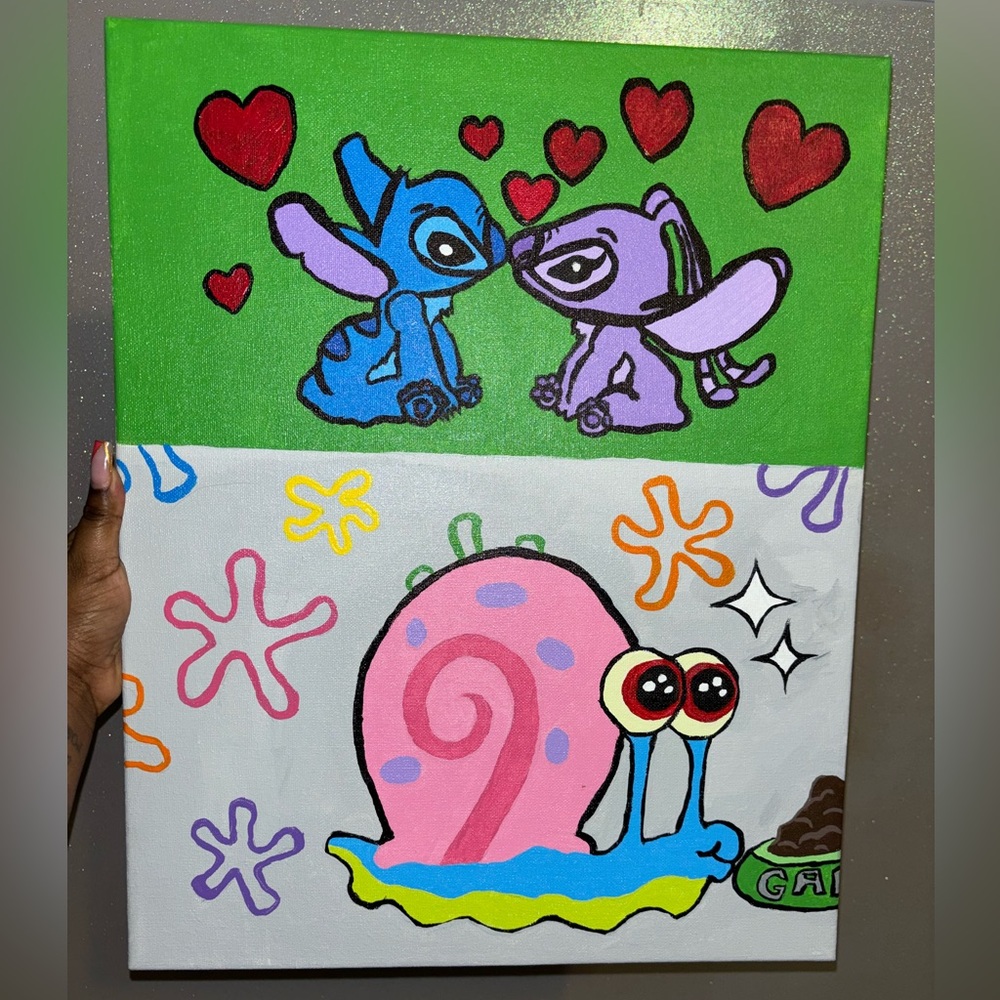 Kids cartoon painting